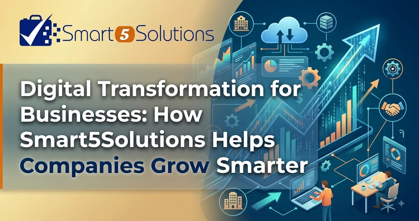 Digital Transformation for Businesses: How Smart5Solutions Helps Companies Grow Smarter: Smart 5 Solution blog image