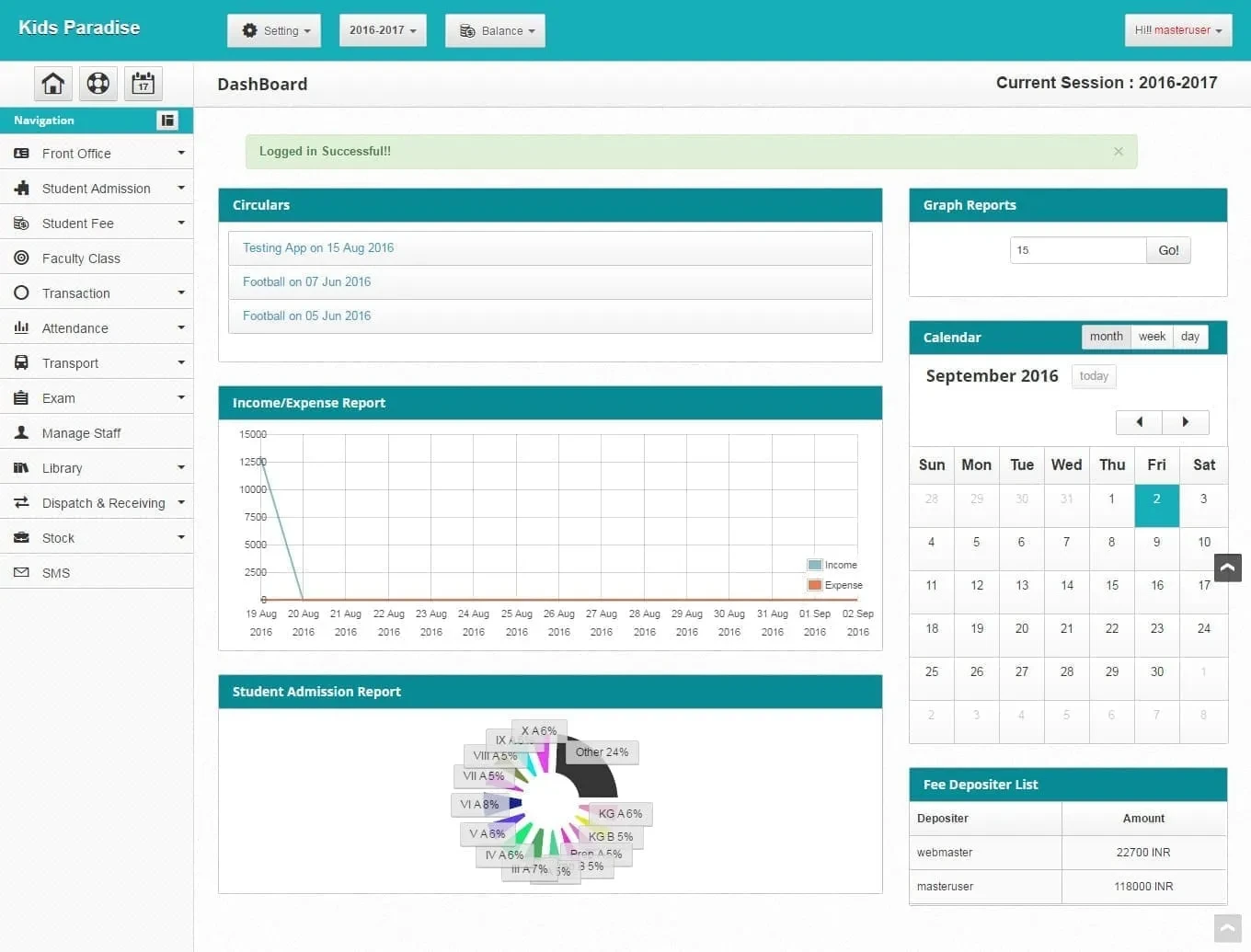 Demo School Management Software