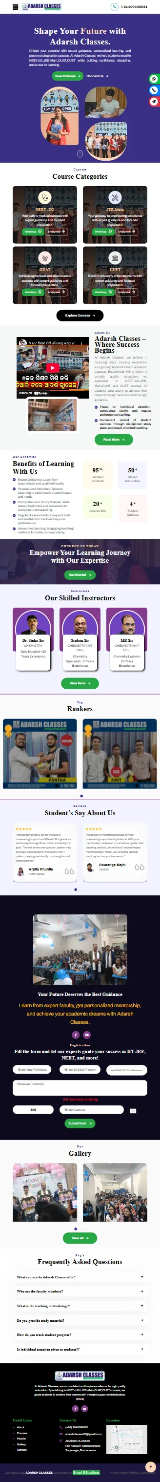 Website Preview - Tablet